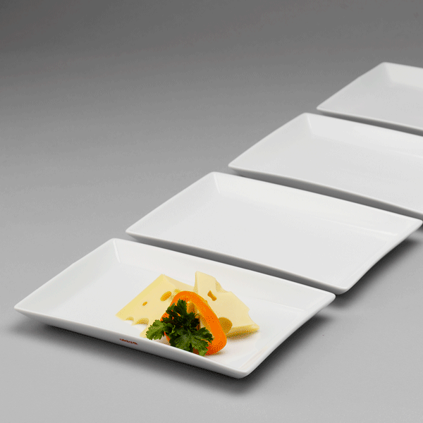Rektangulær tallerken Leje af rektangulær tallerken
