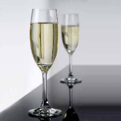Champagneglas Reception