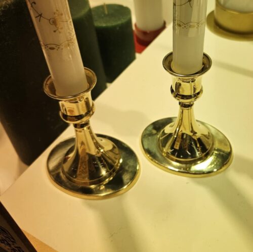 Italiensk messing lysestage Leje af italiensk lysestage